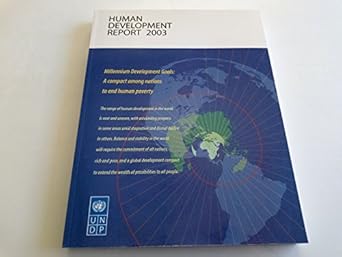 human development report 2003 millennium development goals a compact among nations to end human poverty