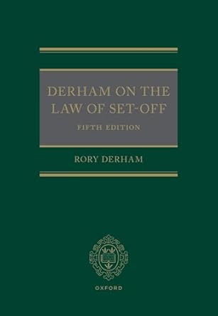 derham on the law of set off 5th edition rory derham 0198744536, 978-0198744535