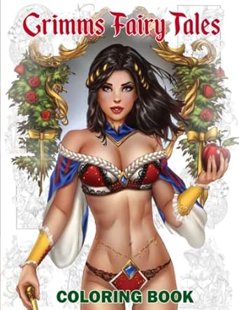 grimms fairy tales coloring book awesome coloring book for kids boys girls who likes to color 1st edition