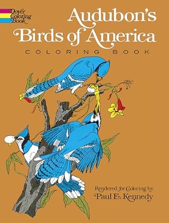 audubons birds of america coloring book 1st edition john james audubon 048623049x, 978-0486230498