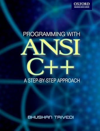 programming with ansi c++ 1st edition bhushan trivedi 0195690370, 978-0195690378