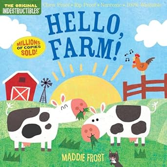 indestructibles hello farm chew proof rip proof nontoxic 100 washable 1st edition amy pixton ,maddie frost