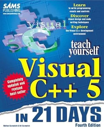 sams teach yourself visual c++ 5 in 21 days 4th edition ori gurewich ,nathan gurewich 0672310147,