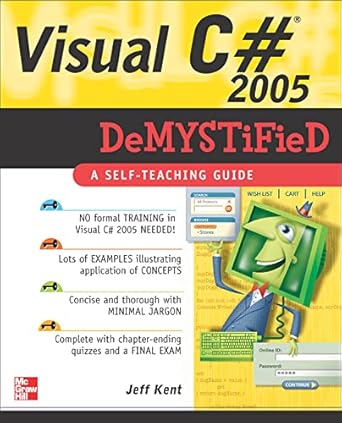 visual c# 2005 demystified 1st edition jeff kent 0072261706, 978-0072261707