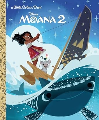 disney moana 2 little golden book 1st edition golden books ,disney storybook art team 0736444912,