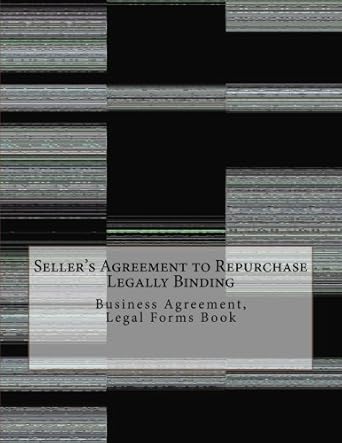 sellers agreement to repurchase business agreement legal forms book 1st edition julien coallier 1546698884,