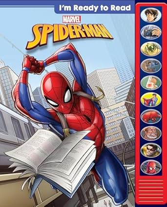 marvel im ready to read with spider man interactive read along sound book great for early readers pi kids 1st