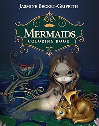 mermaids coloring book 1st edition jasmine griffith becket 1925538230, 978-1925538236