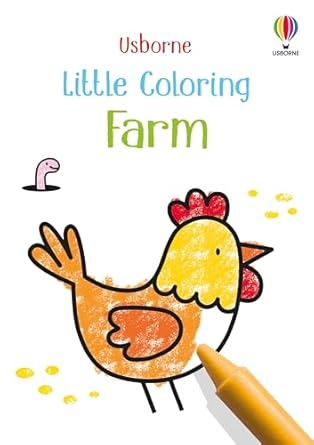 little coloring farm a fun filled farmyard adventure for early learners to develop pencil control skills with