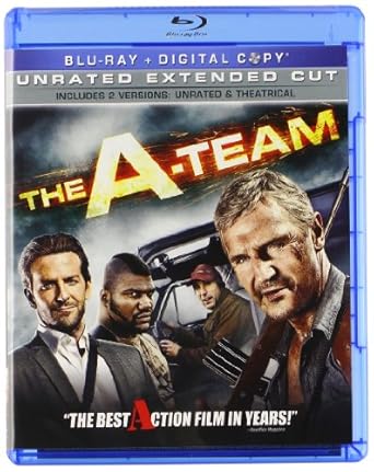 the a team blu ray 1st edition liam neeson ,bradley cooper ,quinton rampage jackson ,sharlto copley ,jessica