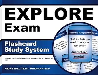 explore exam flashcard study system explore test practice questions and review for the acts explore exam 1st