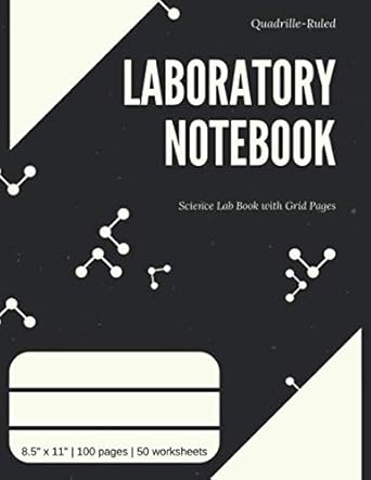 laboratory notebook quadrille ruled science lab book with grid pages numbered pages and table of contents for