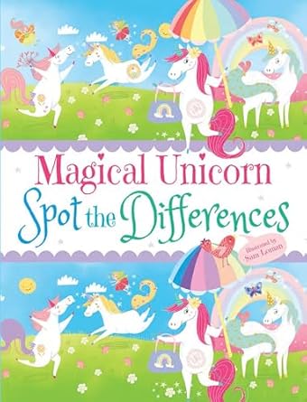magical unicorn spot the differences 1st edition sam loman 0486832295, 978-0486832296