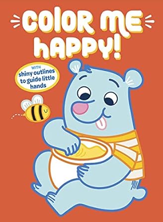 color me happy with shiny outlines to guide little hands 1st edition dover publications 0486841197,
