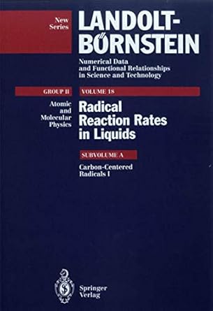 carbon centered radicals i 1994th edition a l j beckwith ,s brumby ,r f claridge ,r crocket ,e roduner