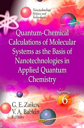 quantum chemical calculations of molecular systems as the basis of nanotechnologies in applied quantum