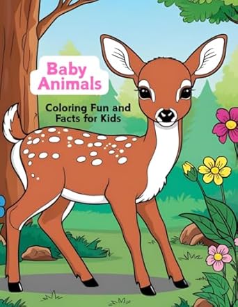 baby animals coloring fun and facts for kids a coloring and fun fact book for kids of all ages 1st edition b