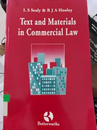 cases and materials in commercial law text and materials 1st edition len sealy ,r j a hooley 0406016194,