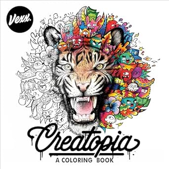 creatopia a coloring book 1st edition vexx 0593330307, 978-0593330302