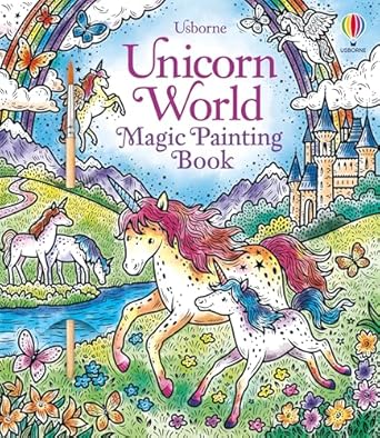 unicorn world magic painting book 1st edition abigail wheatley ,elzbieta jarzabek 1805070827, 978-1805070825