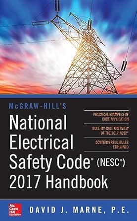 mcgraw hills national electrical safety code 2017 handbook 4e 4th edition david j marne 1265795541,