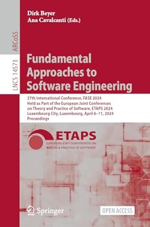 fundamental approaches to software engineering 27th international conference fase 2024 held as part of the