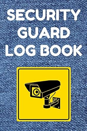 security guard log book security incident report book convenient 6 by 9 inch size 100 pages denim cover