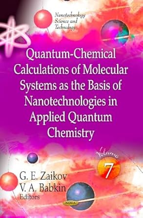 quantum chemical calculations of molecular system as the basis of nanotechnologies in applied quantum