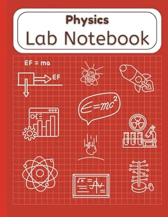 physics lab notebook laboratory notebook with numbered science grid pages 1st edition brain glow press