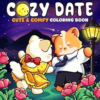 cozy date sweet and relaxing coloring pages featuring romantic corners and charming moments for teens and