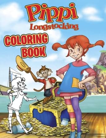 pippi longstocking coloring book awesome coloring book for kids boys girls who likes to color 1st edition