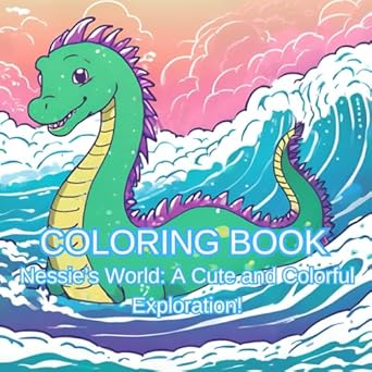 nessies colorful adventures coloring book for kids a fun and magical loch ness monster coloring book for kids