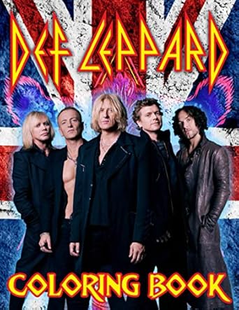def leppard coloring book def leppard awesome coloring books for adults boys girls color to relax 1st edition