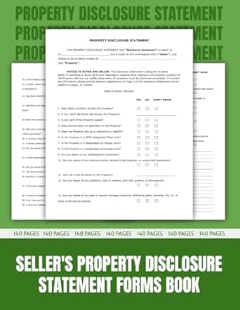 sellers property disclosure statement forms book your complete resource for accurate and compliant property