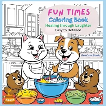 fun times healing through laughter adult coloring book stress relief and relaxation adult and kids coloring