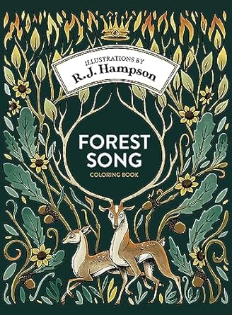 forest song coloring book 1st edition r j hampson 1922472220, 978-1922472229