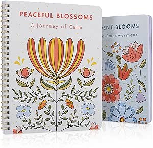 beautiful adult coloring book set of 2 for relaxation affirmation and inspirational books making it a great