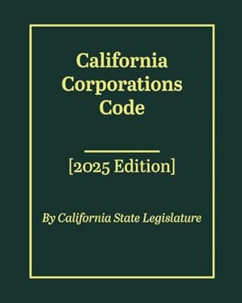 california corporations code 2025th edition california state legislature ,us law collection b0dwkcjk45,