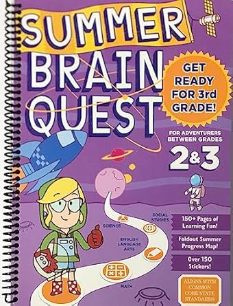 summer brain quest between grades 2 and 3 1st edition persephone walker ,claire piddock ,workman publishing
