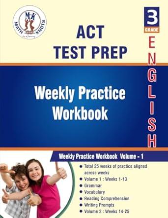 act 3rd grade ela test prep weekly practice work book volume 1 1st edition mrs gowri vemuri b0d38kyjty,