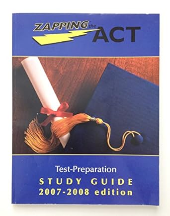 zapping the act test preparation study guide 2008 09th edition zaps b002wzv78u