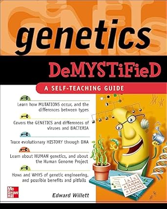 genetics demystified 1st edition edward willett 0071459308, 978-0071459303