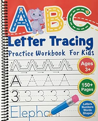 abc letter tracing practice workbook for kids learning to write alphabet numbers and line tracing handwriting