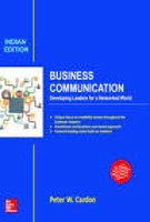 business communication developing leaders for a networked world 1st edition cardon 9339221605, 978-9339221607