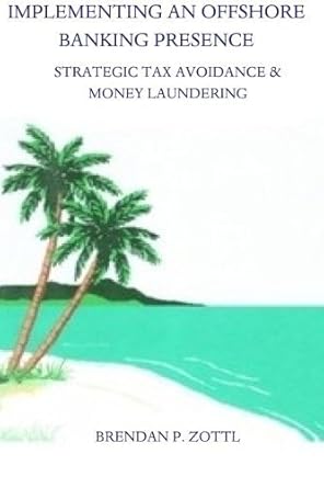 implementing an offshore banking presence strategic tax avoidance and money laundering by brendan zottl 1st