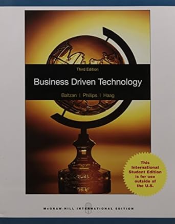 business driven technology 1st edition baltzan 0071284788, 978-0071284783