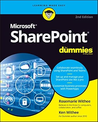 sharepoint for dummies 1st edition rosemarie withee ,ken withee 1119842980, 978-1119842989