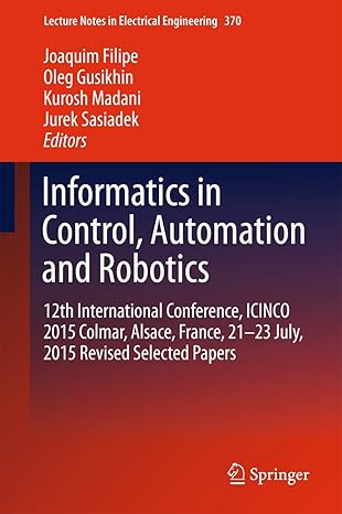 informatics in control automation and robotics 11th international conference icinco 2014 vienna austria