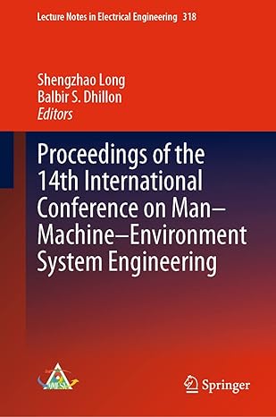 proceedings of the 14th international conference on man machine environment system engineering 2015th edition