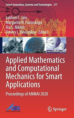 applied mathematics and computational mechanics for smart applications proceedings of ammai 2020 1st edition